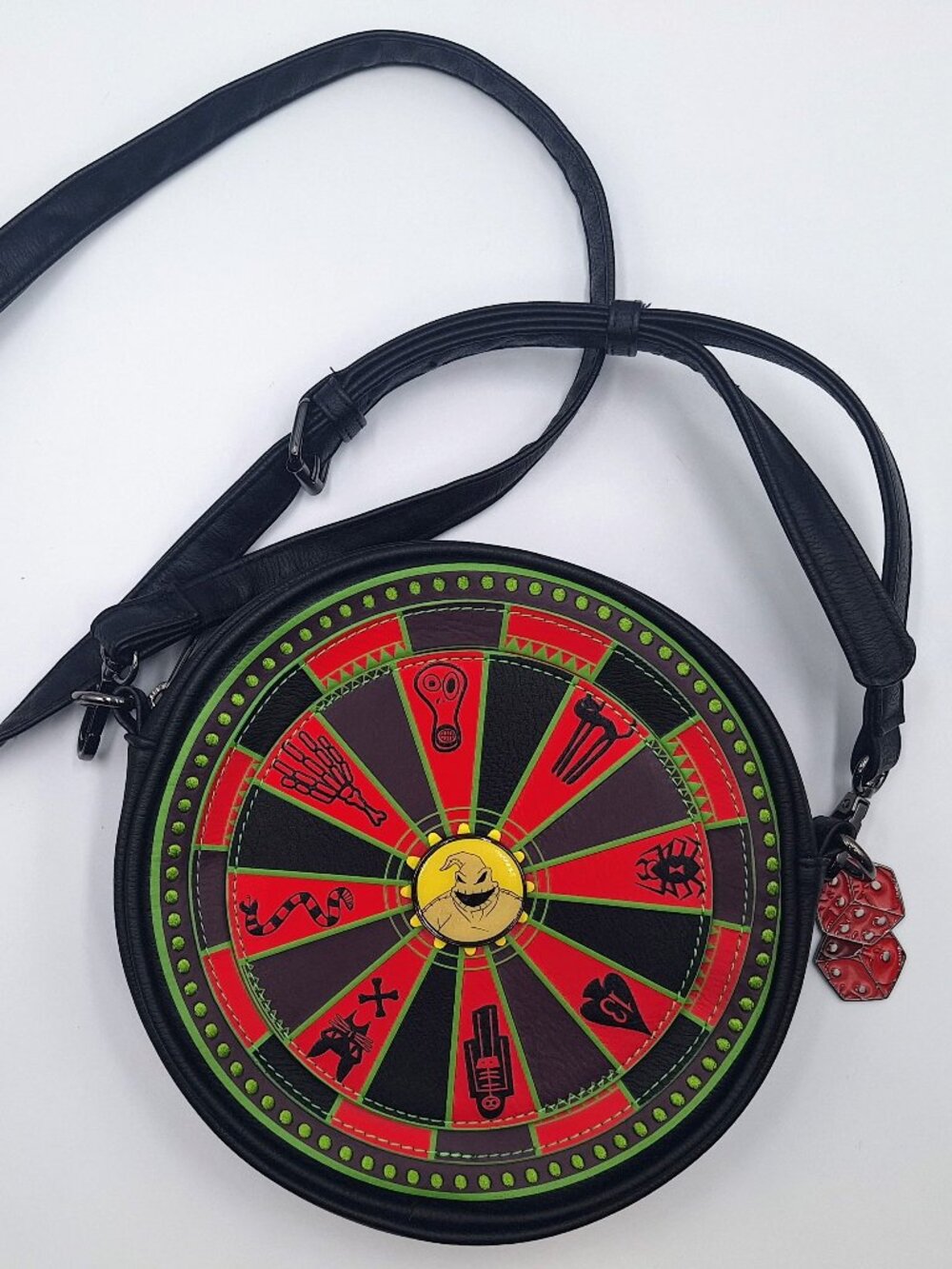 Loungefly Nightmare Before Christmas Purse Disney Oogie Boogie Roulette Wheel